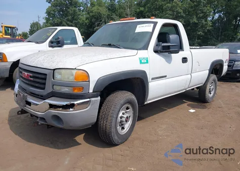 2005 GMC Sierra 2500Hd Work Truck z USA, uszkodzony, nr VIN 1GTHK24U75E134519
